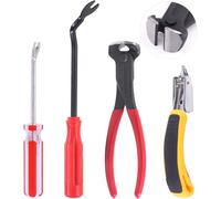 Subzonal-Lot De 4 Extracteurs De Clous Et Agrafes - Pince Coupante De 17,8 Cm - Extracteur D'agrafes - Outil De Retrait De Fixation Pour Meubles, Sol, Mur, Cadre Photo