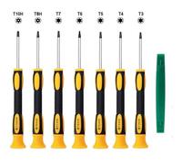 SUBZONAL-Lot de 8 tournevis Torx magnétiques de précision T3 T4 T5 T6 T7 T8 T10 avec outil de levier Compatible avec PS5, PS4, PS3, Xbox, One, Xbox, 360, MacBook PC