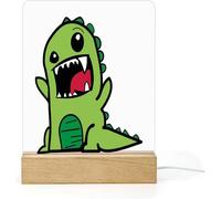 Subzonal-Petit Vert Monstre Veilleuse Pour Enfants Usb Bébé Veilleuse Led Veilleuse Tout-Petit Nouveau-Né Cadeau Acrylique Chambre Lampe De Chevet Portable Anniversaire