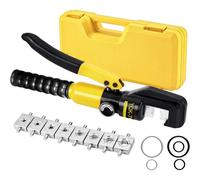 Subzonal-Pince À Sertir Hydraulique Pression 10t Avec 9 Ensembles De Moules À Sertir 4-70 Mm² Pour Cosses De Câble En Cuivre Et Aluminium