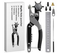 Subzonal-Pince Perforatrice, Avec Compartiment De Rangement, Perforatrice Cuir, Robuste Poinçon À Ceinture Professional, Pour Cuir, Papier, Plastique, Feutre, Projets De Bricolage Et D'artisanat