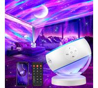 Subzonal-Projecteur Ciel Etoile, 300 Modes Projecteur Galaxie Lampe Aurore Boréale, 15 Bruit Blanc+Bluetooth Lampe Ambiance Lumiere Chambre Projecteur Led Chambre, Veilleuse Enfant Decoration Maison