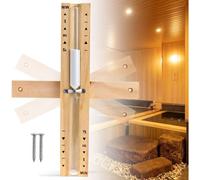 SUBZONAL-Sablier de Sauna, Sablier 15 Minutes, Sablier en bois, Accessoires de Sauna, Robuste et Résistant à la Chaleur, Compte à Rebours Sablier, Horloge de Sable pour Séance de Sauna Hammam Spa