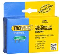 Subzonal-Tacwise 1217 Agrafes Professionnelles En Acier Inoxydable De Type 140/10mm, Lot De 2000