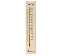 SUBZONAL-Thermomètre de sauna en bois de 38 cm - Température jusqu'à 120 °C - Appareil de mesure analogique de la température du sauna - Thermomètre en pin massif pour bien-être et détente