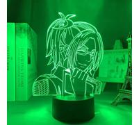 Subzonal-Veilleuse 3d, 3d Led Illusion Lampe Veilleuse Attaque Géant Anime Personnages 16 Couleur Dimmable Tactile Télécommande Néon Veilleuse Pour Enfants Cadeaux (Maquette)