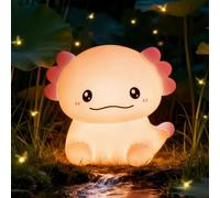 Subzonal-Veilleuse Axolotl Led, Rgb Veilleuse Enfant, Lampe De Chevet En Silicone, Lampe De Table Led Tactile Rechargeable Axolotl, Cadeau Pour Enfants Bébé Fille Garçon