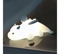Subzonal-Veilleuse Bébé Dinosaure, Silicone Lampe Veilleuse Enfant Rechargeable, Lumiere D'allaitement Dimmable 7 Couleurs 3 Luminosité, Lampe Enfant Decoration Chambre Bebe, Cadeau Bebe Garcon Fille