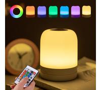 Subzonal-Veilleuse Bébé,Petite Lampe De Chevet Tactile Rechargeable Usb,13 Couleurs Rgb Changement Led Veilleuse À Intensité Variable, Portable Lampe De Nuit Sans Fil Pour Chambre Enfant,Salon,Campin
