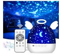 Subzonal-Veilleuse Bébé Projecteur Ciel Etoile Plafond, 22 Films Veilleuse Enfant Projecteur, Veilleuse Musicale Et Lumineuse, 360°Rotation Et Telecommandé, Lampe Projecteur Enfant Deco Chambre