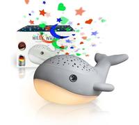 Subzonal-Veilleuse Ciel Étoilé Pour Bébé Projecteur 2 En 1 + Veilleuse Pour Enfant Veilleuse Blanche Chaude & Projecteur D'étoiles Rvb En 3 Couleurs Willy Whale