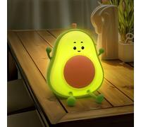 Subzonal-Veilleuse En Forme D'avocat, Veilleuse En Forme De Poire Pour Enfants, Lumière D'allaitement En Silicone Avec Changement De Couleur, Intensité Variable Pour Chambre D'enfant, Comme Lampe De