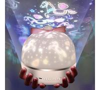 Subzonal-Veilleuse Enfant Etoile Projection, Led Veilleuse Etoile Projecteur 360° Rotation Avec 6 Films De Projection, Bébé Veilleuse Projecteur Pour Anniversaire, Noël, Chambre, Cadeaux