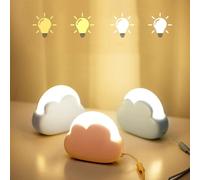 Subzonal-Veilleuse Enfant Led Rechargeable Portable, Petite Lampe Chambre Allaitement Bébé, Bebe Veilleuse De Usb Chevet, Veilleuse Intensité Réglable, Cadeau Enfant Voyage Garçon Fille (Bleu)