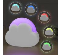 Subzonal-Veilleuse Enfant Nuage Avec 7 Couleurs Lumineuses Lampe De Nuit Bébé Nomade Avec Minuteur Lumière Maternité Cadeau Naissance Nouveau Né
