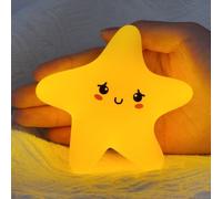 Subzonal-Veilleuse Étoile Enfant, Veilleuse Étoile Bébé Avec Fonction De Gradation Tactile, Kawaii Lampe De Chevet Enfant Deco Chambre Bebe, Rechargeable Lampe De Nuit Tenture Murale Magnétique