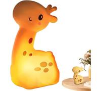 Subzonal-Veilleuse Girafe 4x8x3, 5 Pouces Led Pat Lampe Rechargeable Par Usb Veilleuse Mignonne Pour Enfants Avec 3 Couleurs D'éclairage En Silicone Pour Chambre À Coucher, Berceau, Crèche.