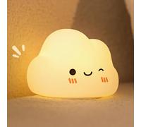 Subzonal-Veilleuse Nuage Pour Enfants, Jolie Veilleuse En Silicone Rechargeable À Intensité Variable Avec Minuterie, Veilleuse Led Spongieuse Pour Décoration De Chambre À Coucher, Chambre D'enfant