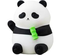 Subzonal-Veilleuse Panda Sans Fil Veilleuse Panda Chargement Usb ¿ Lampe À 2 Vitesses À Activation Tactile ¿ Lampe De Nuit En Silicone Pour Chambre D'enfant Fille, Garçon, Âges, 12 X 11 X 10 Cm