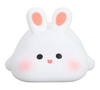 Subzonal-Veilleuse Pour Les Enfants, Jolie Lampe Lapin Tactile En Silicone Couler Bebé Et Tout-Petit, Lampe Lapin Spongieuse Pour Chambre À Couchette, De Chevet Kawaii Rechargeable Par Usb