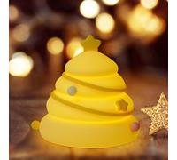Subzonal-Veilleuse Pour Sapin De Noël - Décoration De Noël - Veilleuse Pour Enfants - Veilleuse À Intensité Variable - Tactile En Silicone - Rechargeable - Lampe De Nuit Pour Chambre D'enfant, Chambr