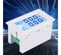 SUBZONAL-Voltmètre Ampèremètre Numérique DC, Haute Précision, DC0-199,9 V DC0-10,00 A, pour Chargeur, Onduleur, énergie Solaire, Générateur éolien, Mesure de la Lumière LED