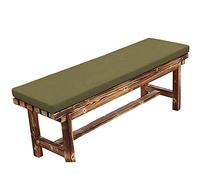SUCADA Coussin de Banc de Jardin étanche 2/3 Places extérieur intérieur, 100/120 cm Coussins de Banc de Jardin Tapis de siège pour balançoire terrasse Jardin Maison (180 x 40 cm, Vert foncé)