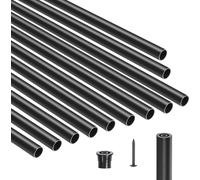 SucceBuy 101 pack de 32" Baguettes de rampe d'escalier en aluminium avec broches, vis et capuchons de rampe