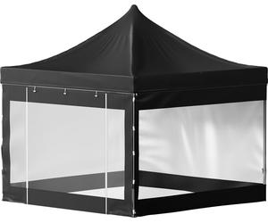 SucceBuy 10x10 ft Tente d'abri pop-up, pavillon de terrasse pour l'extérieur, résistant aux UV, étanche à l'eau, protection immédiate avec parois latérales amovibles, noir