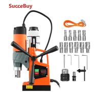 SucceBuy 11 pièces moteur de forage magnétique 1.6 en 1450W diamètre d'alésage 850 tr/min vitesse 2810 lbf perceuse électrique Portable presse 1450W 850RPM