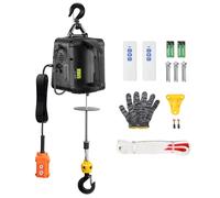 SucceBuy 1100lbs 1500W treuil de levage électrique grue de treuil électrique Portable avec télécommande sans fil pour la Protection contre les surcharges 500-B