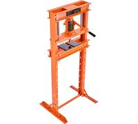 SucceBuy 12 tonnes Cadre H Presse hydraulique sur pied, Plaques de poinçon réglables en hauteur pour plier et redresser le métal, garage et atelier, Orange