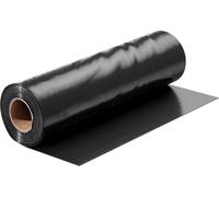 SucceBuy 14 mil film plastique haute performance, rouleau de 10' x 100' d'épaisseur. Idéal comme bâche de couverture en plastique, bâche de peintre ou pare-vapeur pour caves rampantes. Noir et blanc, 