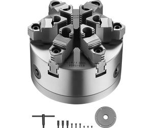 SucceBuy φ160mm Mandrin de tour à 6 mors avec plaque de support D1-4 Cam Lock