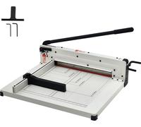 SucceBuy 17" coupe-papier haute performance, guillotine industrielle pour papier A3, capacité de 400 feuilles, massicot en acier massif pour bureau, maison, école, blanc