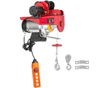 SucceBuy 1700/2200LBS grue de levage électrique filaire avec chariot élévateur portatif treuil aérien ascenseur d'effort pour le levage de garage 1700LBS