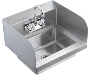 SucceBuy 17x12,8 pouces commercial lave-mains avec robinet, NSF acier inoxydable lavabo pour restaurant, cuisine, bar, garage, maison