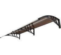 SucceBuy 203,2 x 101,6 cm Toit de store pour porte et fenêtre, UPF 50+ surplomb d'entrée en polycarbonate pour l'extérieur pour la protection contre le soleil, la pluie et la neige