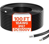 SucceBuy 30,48m Câble solaire 10AWG IP67 Câble PV XLPE Extension cuivre