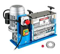 SucceBuy 370W 1.5-38mm Machine à dénuder les fils électriques dénudeur de câbles 11 canaux acrylique + aluminium + lame, recyclage des déchets de cuivre 370W