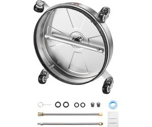 SucceBuy 395mm Nettoyeur de surface pour nettoyeur haute pression, max. 276 bar, y compris 2 tiges de rallonge