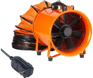 SucceBuy 406.4m Ventilateur portable, 900W ventilateur d'extraction, 5m de tuyau, 5175CFM, industrie, extraction de poussière, fumée