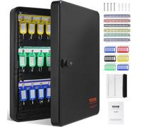 SucceBuy 48 pièces armoire à clés boîte de verrouillage à clés avec supports réglables boîte de rangement de clés de sécurité organisateur de clés pour école bureau Hotle 48PCS