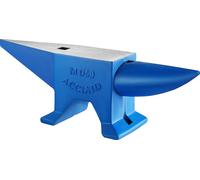 SucceBuy 50 kg/110 lbs enclume à corne unique en acier moulé, enclume de forge à vendre, outils en acier forgé à trou rond et à trou carré, équipement de travail du métal durable et robuste