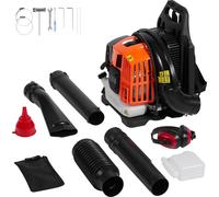 SucceBuy 52CC Souffleur de feuilles à essence 2 temps en sac à dos, 480 CFM, vitesse 175 MPH, réservoir 1,37 l, entretien de la pelouse et déneigement