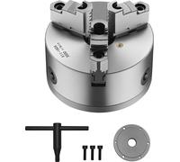 SucceBuy 6 in 3-Jaw auto-centré tour Chuck avec 1 1/2 in-8 plaque arrière filetée
