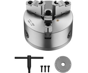SucceBuy 6 in 3-Jaw auto-centré tour Chuck avec 1 1/2 in-8 plaque arrière filetée