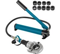 SucceBuy 6T Pince à sertir hydraulique V12-28mm TH16-32mm Pince à sertir, en forme de V/TH pour tubes, tête pivotante à 360° Pince à sertir manuelle PE-X pour tubes composites PEX PE-X PB, jaune