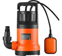SucceBuy 700 W 4148 GPH Pompe polyvalente à haut rendement, pompe immergée avec hauteur de refoulement de 33 ft, avec 10 ft de câble pour piscine, jardin, drainage de cave