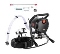 SucceBuy 750W 950W pulvérisateur de peinture sans air 3000PSI pulvérisateur électrique sans air à haute efficacité pulvérisateurs de peinture portables intérieur de la maison 750W with Cart